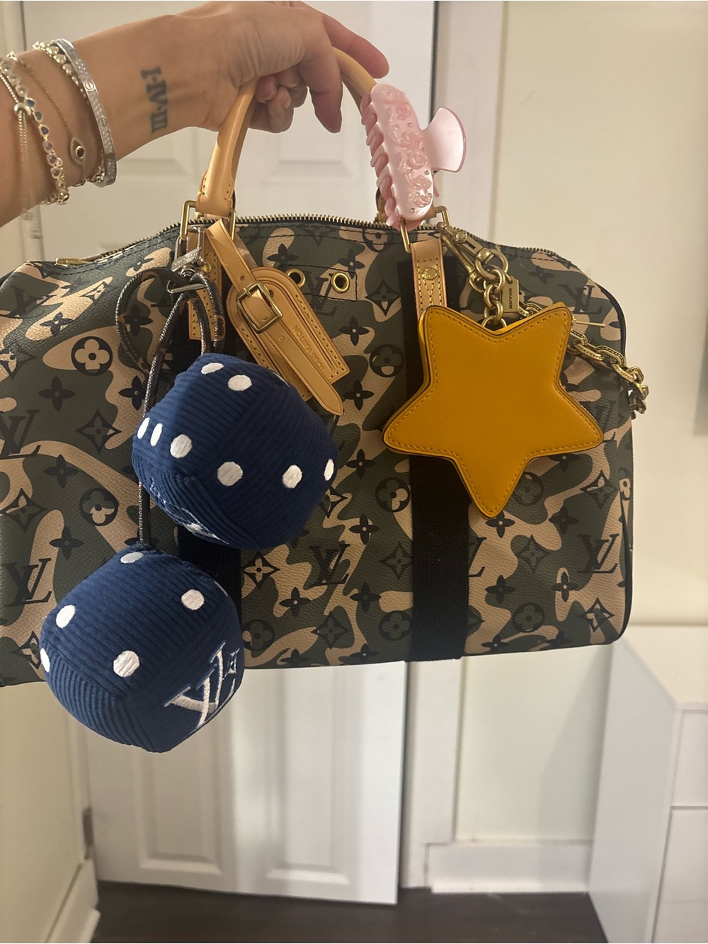 Camouflage bag - Beige/Olive